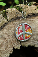Load image into Gallery viewer, Necklace- Kantha Double Sided Peace Necklace
