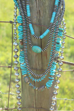 Load image into Gallery viewer, Necklace- Navajo • Turq Chip Long (1st necklace at top in picture)
