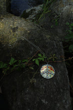 Load image into Gallery viewer, Necklace- Soldered Vintage Tin Peace Sign
