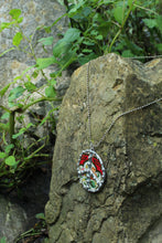 Load image into Gallery viewer, Necklace- Soldered Vintage Tin Peace Sign
