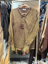 Load image into Gallery viewer, Zenana- Mahogany Thumb Hole Top
