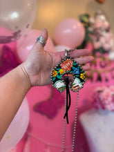 Load image into Gallery viewer, Necklace- Vintage Tin Naja Leather Tassle Necklace
