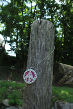 Load image into Gallery viewer, Necklace- Double Sided Kantha Peace Sign
