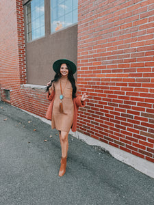 Zenana- Camel Sweater Dress