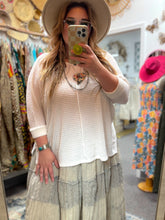 Load image into Gallery viewer, Zenana- White Batwing Ribbed Sweater
