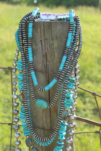 Necklace- Navajo • Turq Chip Long (1st necklace at top in picture)