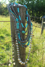 Load image into Gallery viewer, Necklace- Large Chunky Long Oval Navajo Pearl
