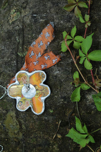 Necklace- Flower Vintage Tin