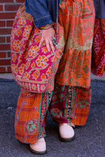 Load image into Gallery viewer, Kantha Bae- Lotus Pants Orange Green Wine
