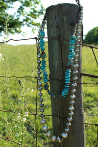 Necklace- Chunky + Long HUGE  Navajo Pearls