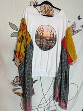 Load image into Gallery viewer, Morgan Factory- Wandered Kantha Upcycled Tee
