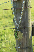 Load image into Gallery viewer, ABA- Vintage Tin Moon Star Necklace
