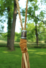 Load image into Gallery viewer, ABA- Camel Leather Braided Tassel Necklace
