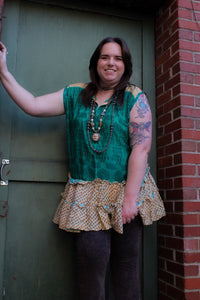 Get Ready Ruffle Tunic Green