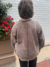 Load image into Gallery viewer, Zenana- Curvy Brown Ribbed Side Slit Sweater
