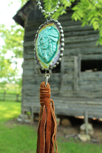 Load image into Gallery viewer, ABA- Indian Face Pottery Necklace
