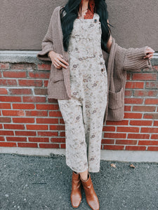 Easel- Floral Twill Jumpsuit