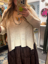 Load image into Gallery viewer, Zenana- Beige Dolman Sleeve Sweater
