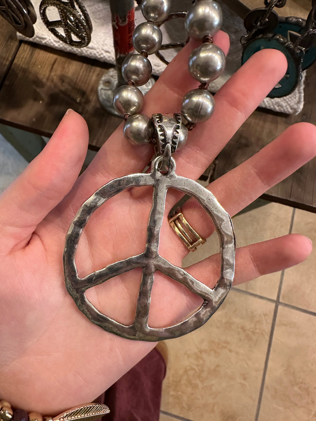 Necklace- Peace on 12mm NP