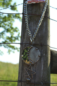 ABA- Vintage Tin Moon Star Necklace