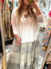 Load image into Gallery viewer, Zenana- White Batwing Ribbed Sweater
