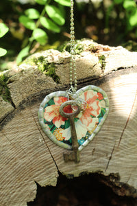 Necklace- Heart Vintage Tin