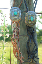 Load image into Gallery viewer, Necklace- Genuine Leather Concho Bolo (2 colors)
