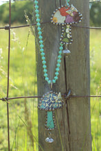 Load image into Gallery viewer, ABA- Upcycled Tin Mushroom Necklaces
