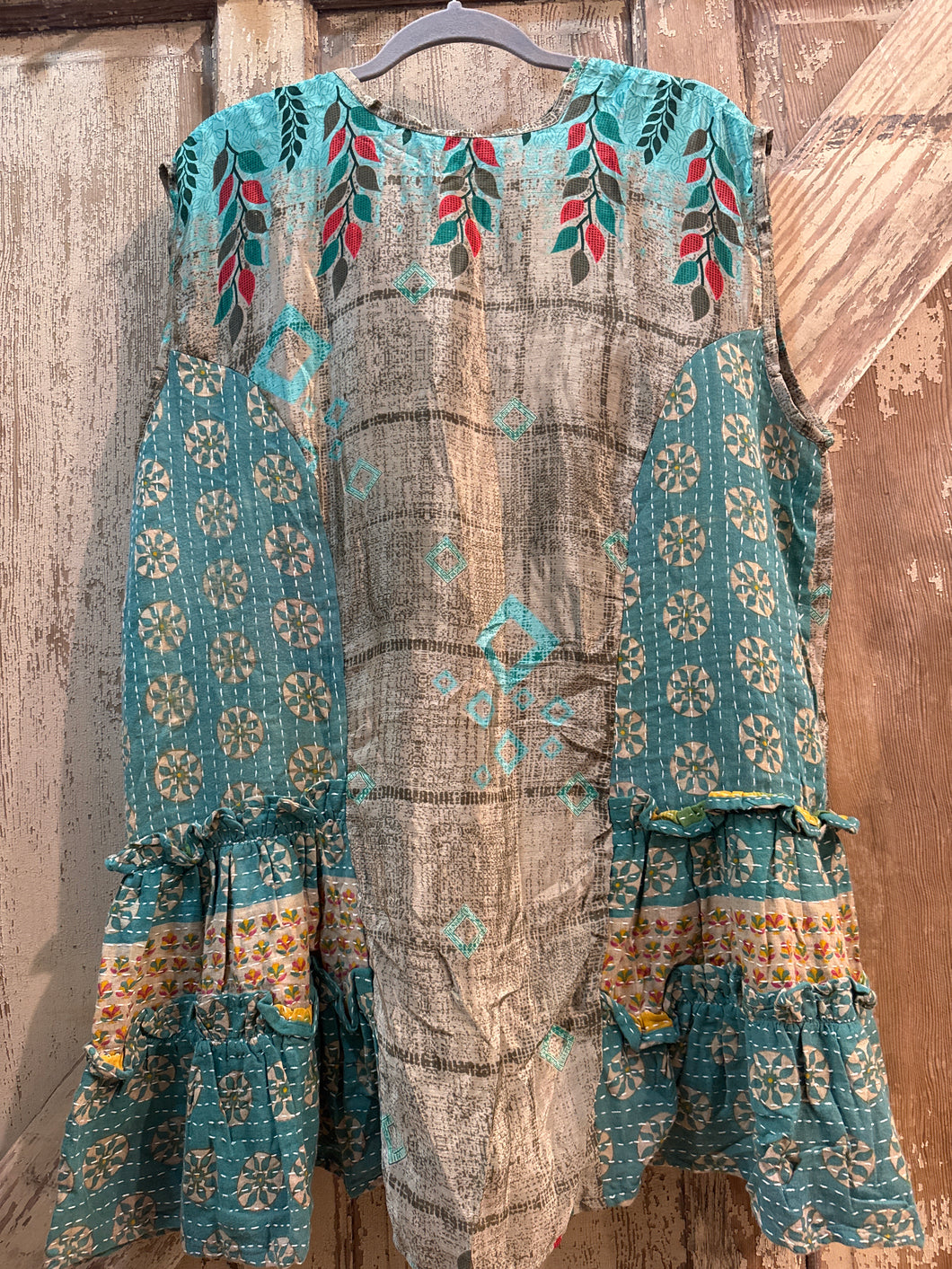 Get Ready Ruffle Tunic Light Blue