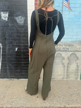 Load image into Gallery viewer, Zenana- Olive Knit Wide Leg Jumpie
