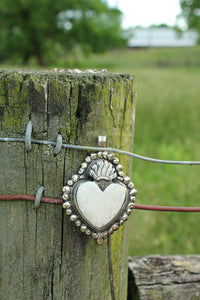 Pendants- Bone Carved heart