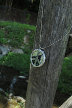 Load image into Gallery viewer, Necklace- Double Sided Kantha Peace Sign
