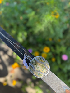 Necklace- Pumpkin Tin Rustic Floral