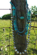 Load image into Gallery viewer, Necklace- Navajo Big Turquoise Oval Drop
