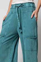 Load image into Gallery viewer, Easel-Curvy  French Terry Teal Sweatpants
