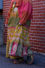 Load image into Gallery viewer, Kantha Bae- Lotus Pants Chartreuse Pink

