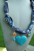 Load image into Gallery viewer, Necklace- Heart Scarf Charm
