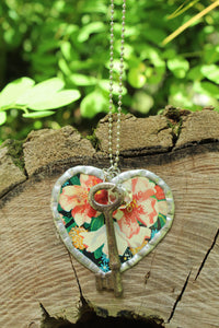 Necklace- Heart Vintage Tin
