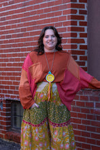 Load image into Gallery viewer, Kantha Bae- Lotus Pants Chartreuse Pink
