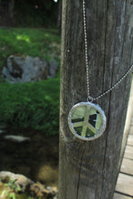 Load image into Gallery viewer, Necklace- Double Sided Kantha Peace Sign
