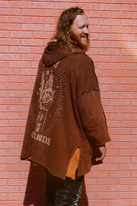 Kantha Bae- Hoodie Brown Open Hands