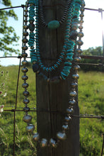 Load image into Gallery viewer, Necklace- Chunky + Long HUGE  Navajo Pearls

