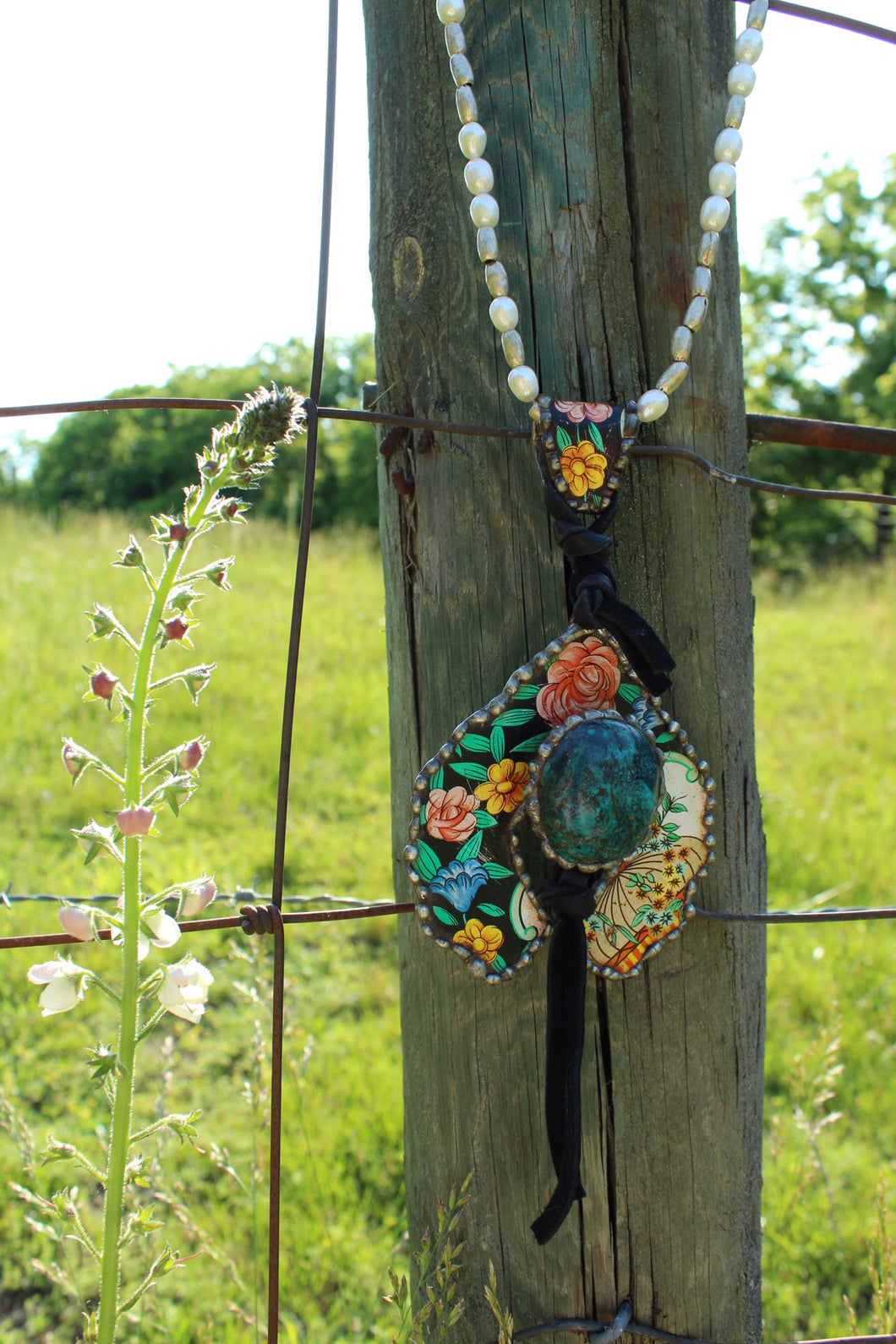 Harley + Maude’s- LARGE Tin Naja on Freshwater Pearl