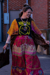 Kantha Bae- Lotus Pants Pink Tan