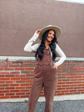 Load image into Gallery viewer, Zenana- Mahogany Denim Overalls
