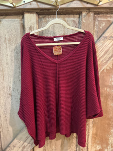 Zenana- V Neck Ribbed Sweater 2 Colors