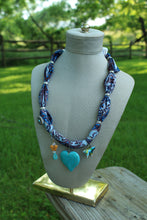Load image into Gallery viewer, Necklace- Heart Scarf Charm
