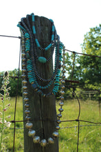 Load image into Gallery viewer, Necklace- Navajo • Turq Chip Long (1st necklace at top in picture)
