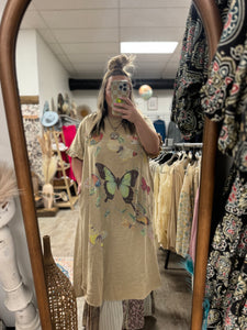 Butterfly Tee Shirt Dress