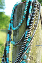 Load image into Gallery viewer, Necklace- Large Chunky Long Oval Navajo Pearl

